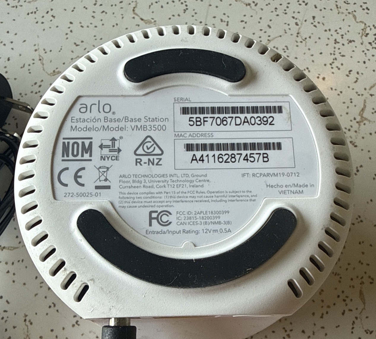 Arlo Base Station VMB3500 Compatible with Arlo Pro and Arlo Pro 2