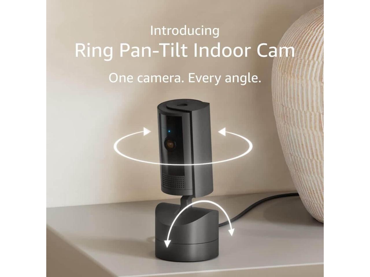 Ring Pan-Tilt Indoor Wired 1080p Surveillance Camera, Black | 81-655-037