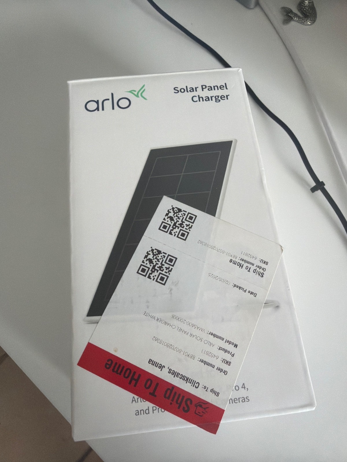 Arlo VMA5600 Solar Panel Charger Ultra, Ultra 2, Pro 3, Pro 4 – READ DESCRIPTION