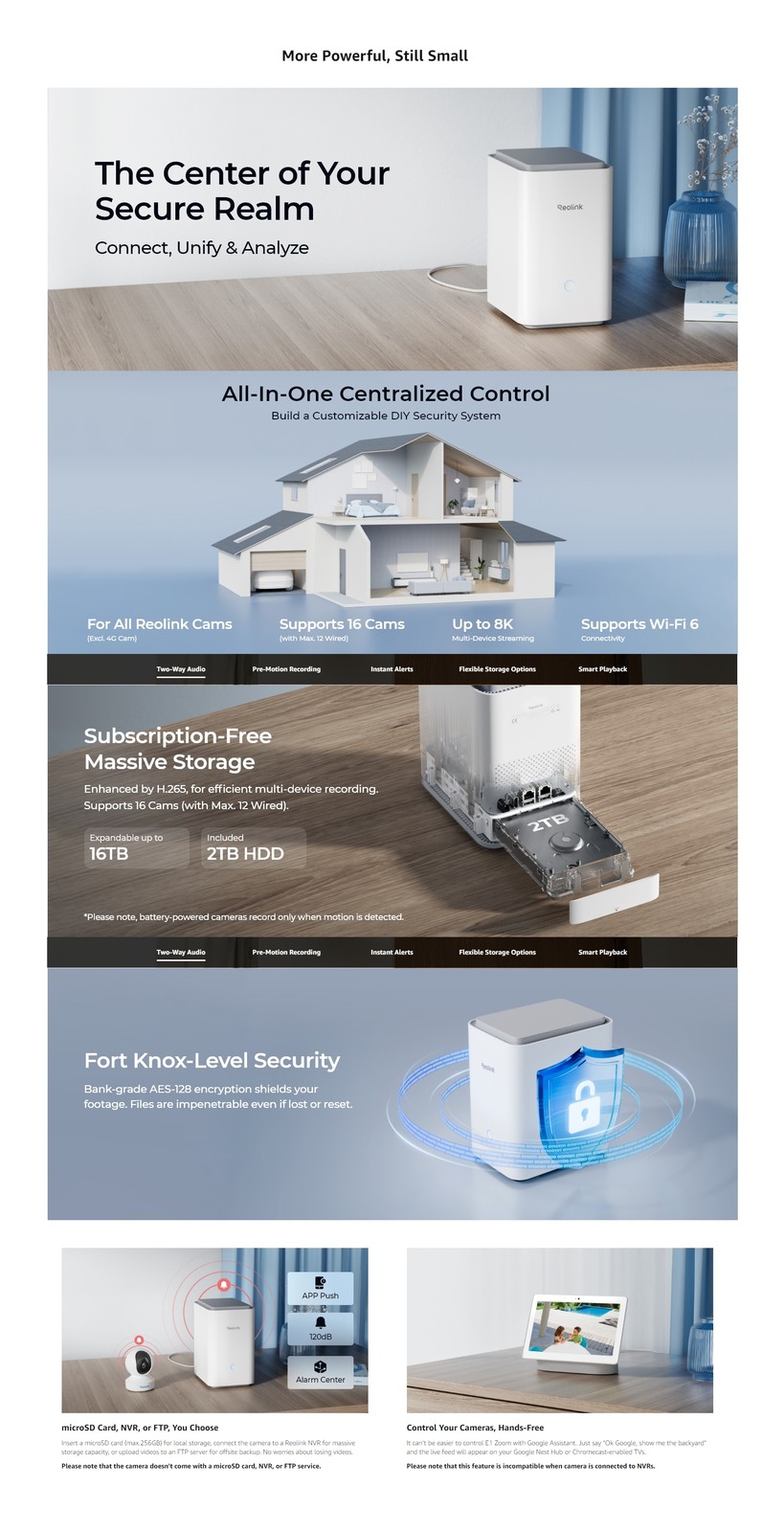 Reolink Elite Floodlight WiFi 8MP 180° Wired Security Camera Home Hub Pro