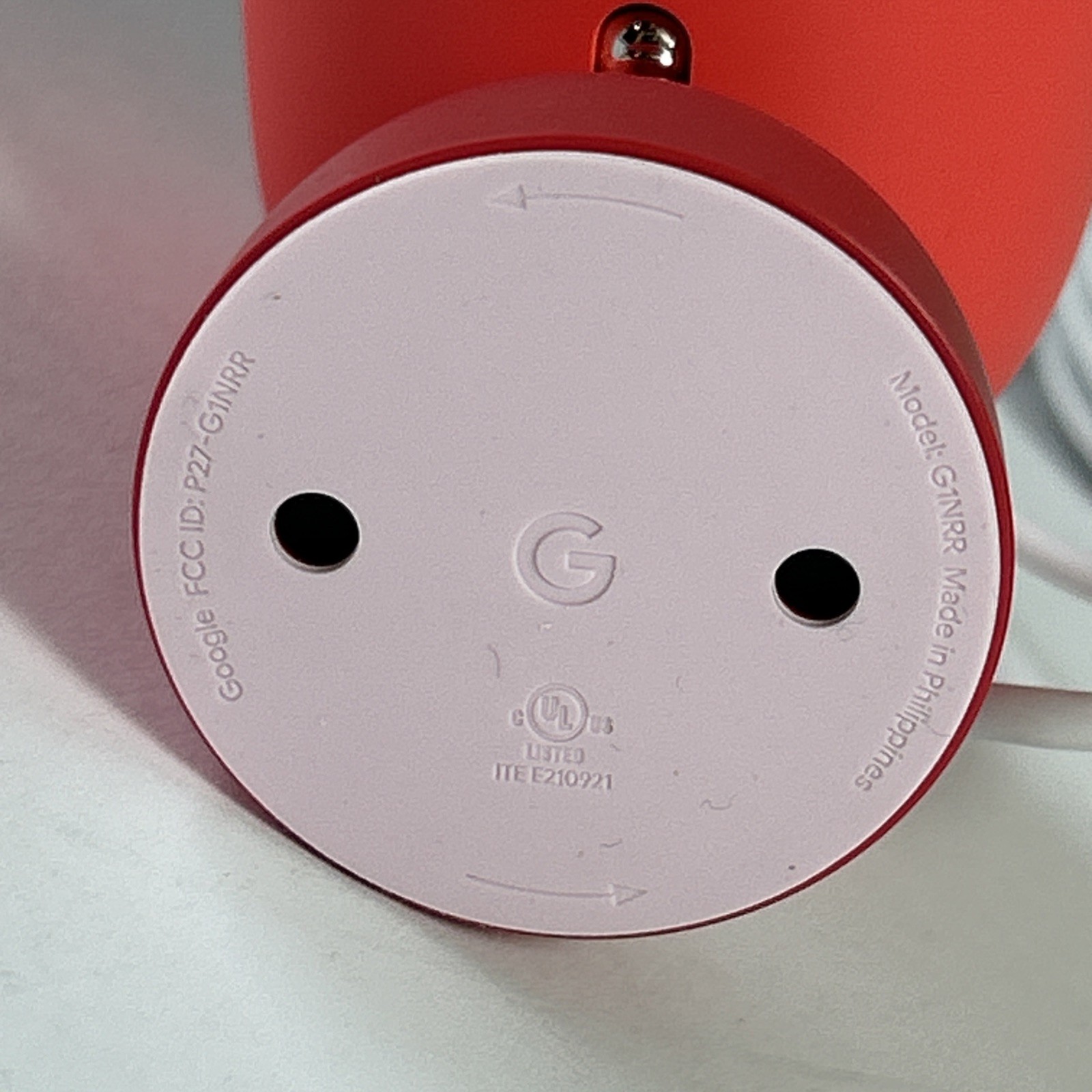 Google Nest Cam Indoor 3rd Generation Wired 2K Security Camera Berry Red