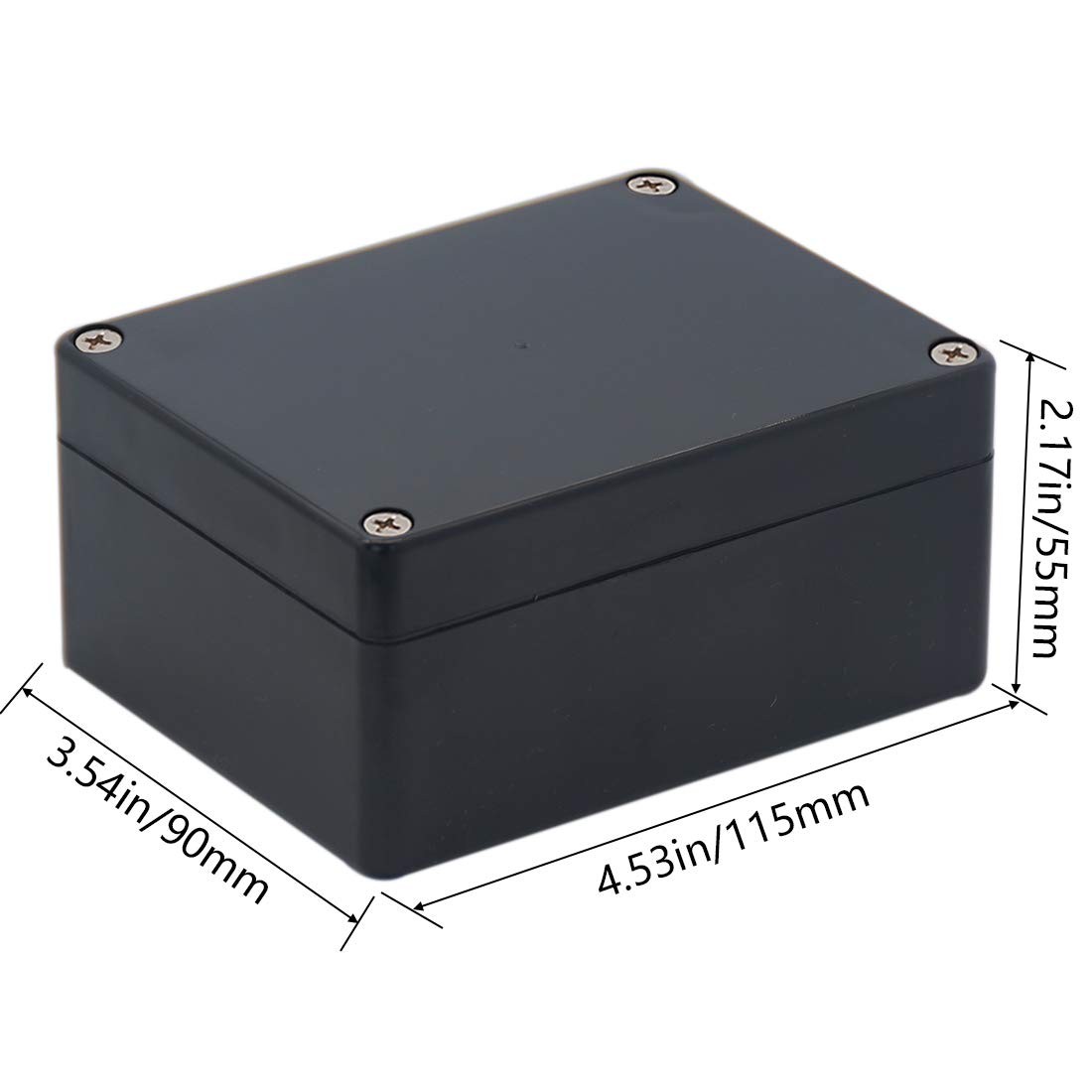 Junction box, Raculety Electrical Project Case Power 4.53″x3.54″x2.17″, Black