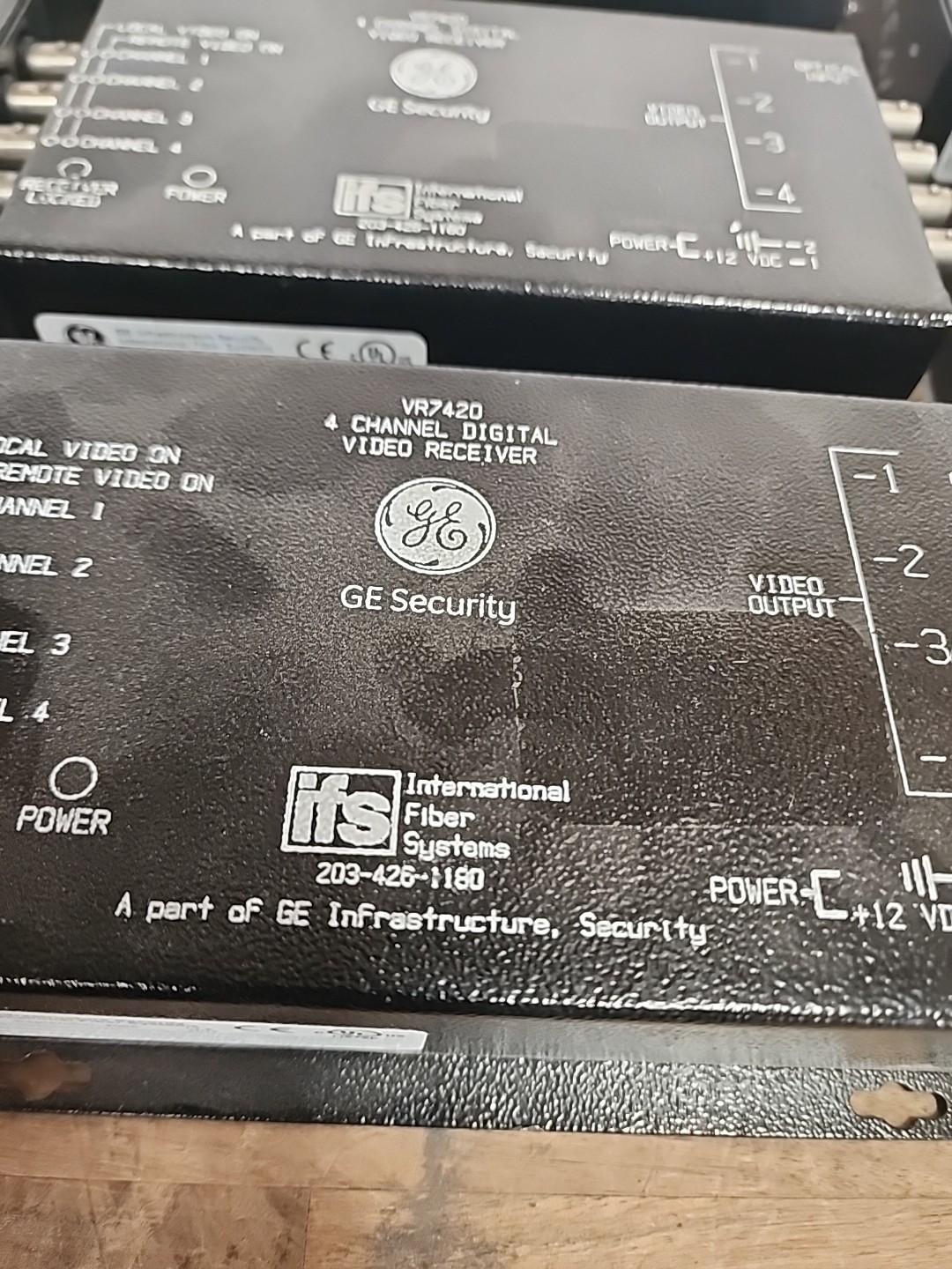 Lot Of 12- GE Security Interlogix VR7420 4 Channel Digital Video Receiver Only