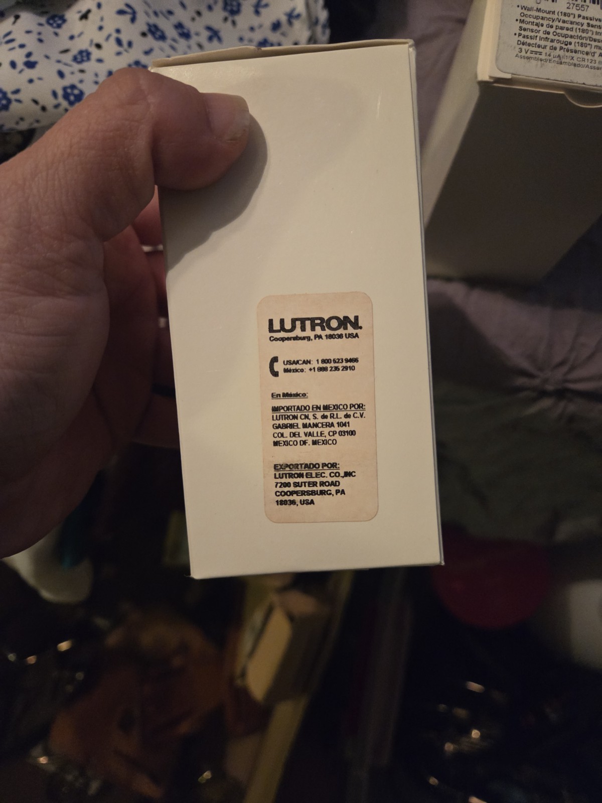 S/2 Lutron LRF2-OWLB-P-WH Radio PowrSavr Wireless Wall-Mounted Occupancy/Vacancy