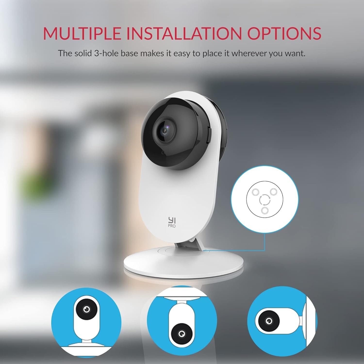 YI Pro 2pc Home Camera 2K Wireless IP Security Surveillance System Night Vision