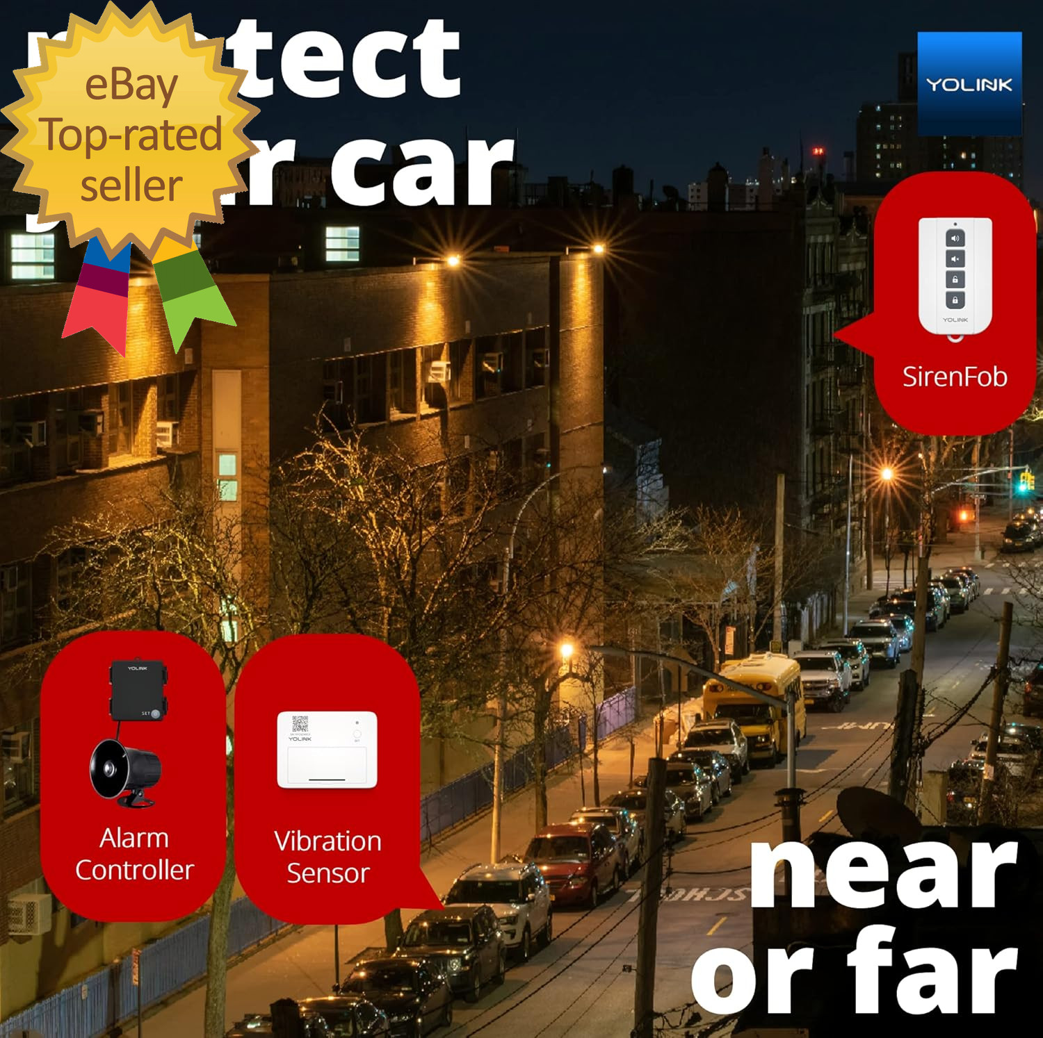 Outdoor Security Siren & Smart Alarm Controller Kit – Loud 110 Db Wireless