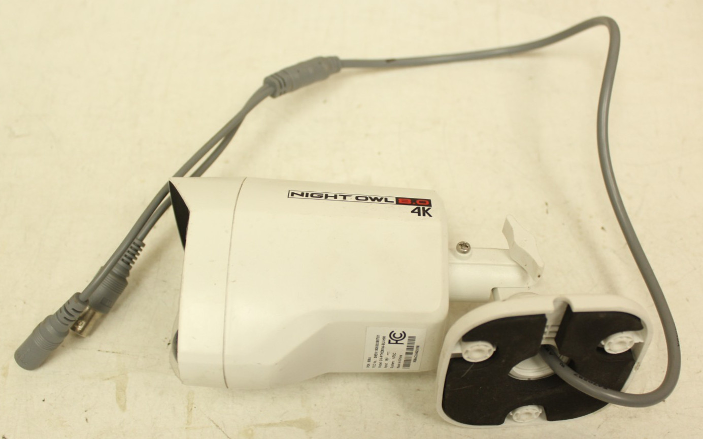NIGHT OWL 8.0 4K BULLET SECURITY CAMERA 15V WHITE – UNTESTED