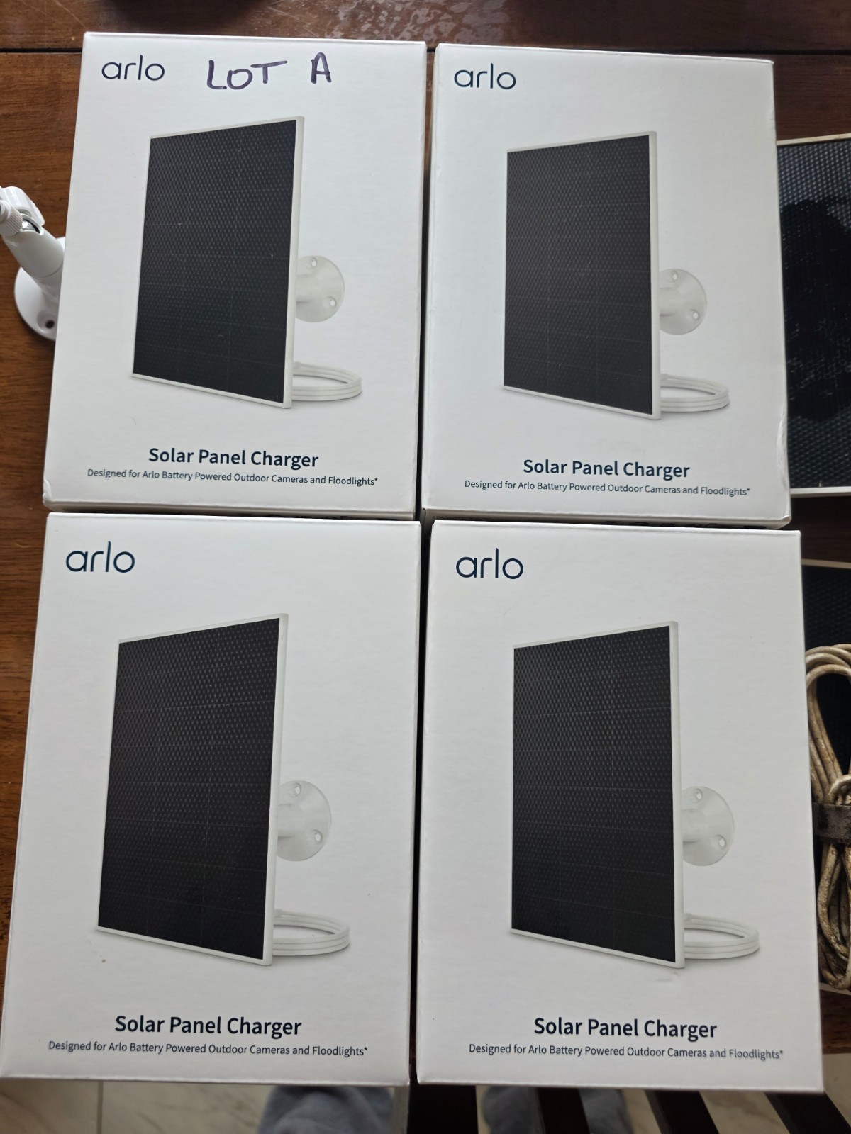 4x Arlo Pro 5S 2K Spotlight Camera Wireless Home Security Cams w/ Base Hub Solar