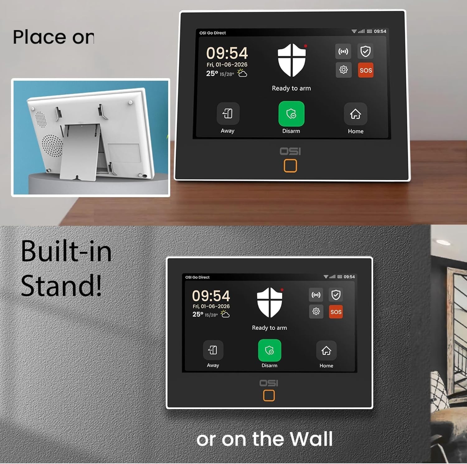 Alarm System for Home Security Gen 211 piece. DIY, Touch Screen, Motion Detec…