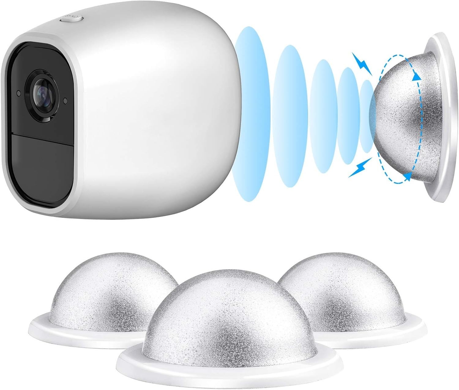 Durable White Wall Mounts for Arlo Pro & Pro 2 – 3-Pack Camera Mount Solution