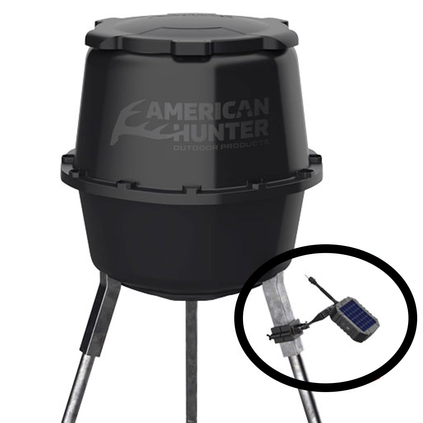 AMERICAN HUNTER 6V Power Universal Versatile Durable Solar One Size, Black