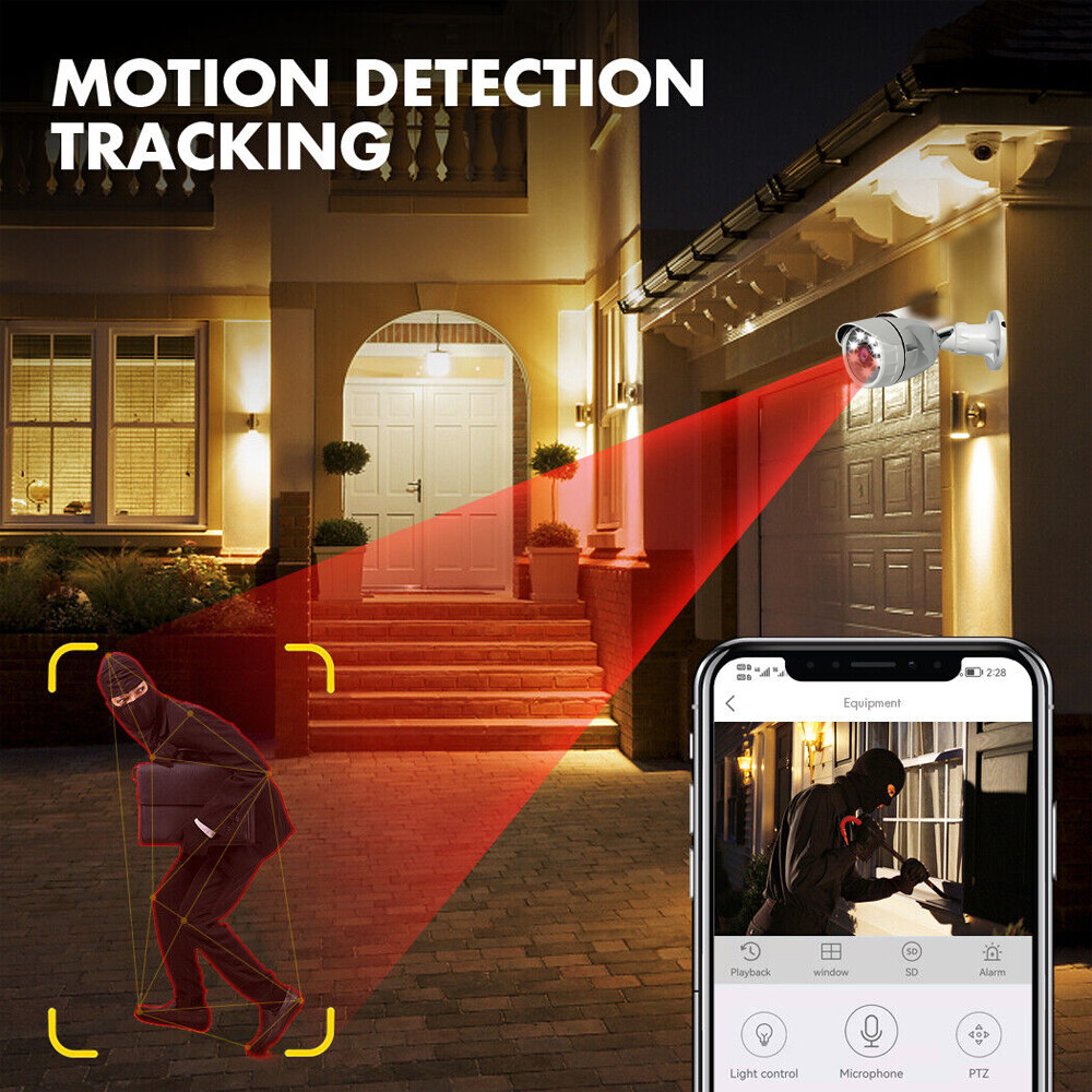 Camaras De Seguridad Para Casa Oficina Home Security Camera System 4 Cameras