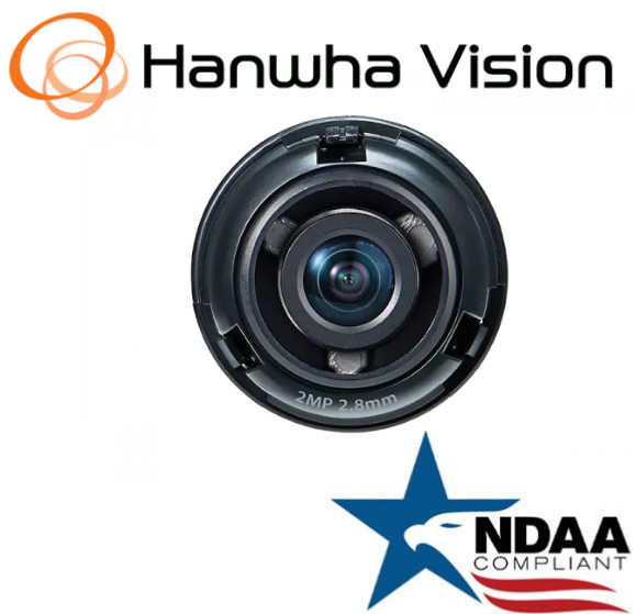 Hanwha Techwin SLA-2M2800Q 2MP CMOS 2.8mm fixed focal Security Camera lens