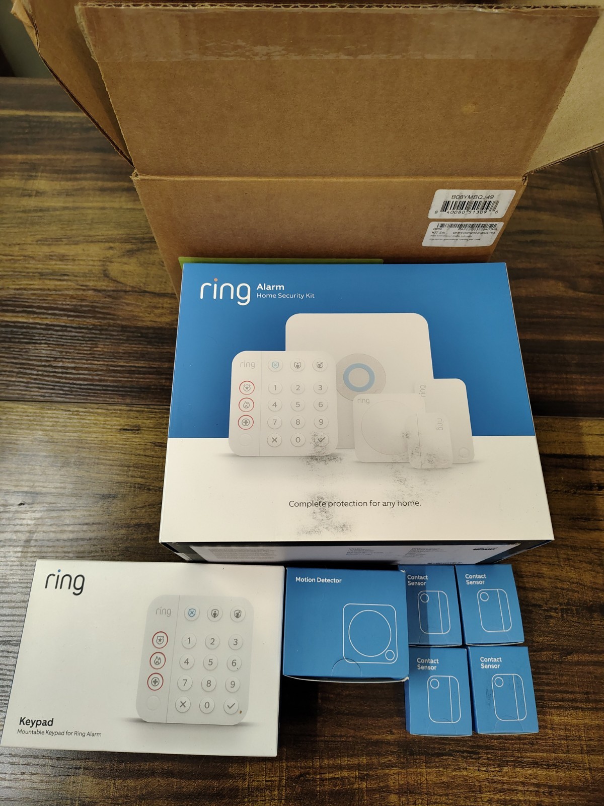 Ring 1641415 Wireless Security Alarm Kit – White (8 Piece)