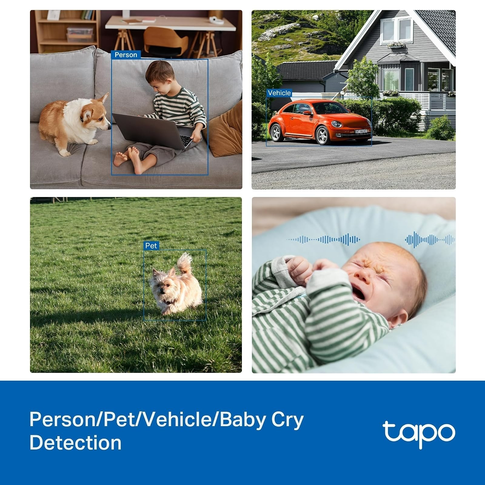 Tapo C236 3K 5MP Security Camera, Pan/Tilt, Night Vision, Alexa Compatible