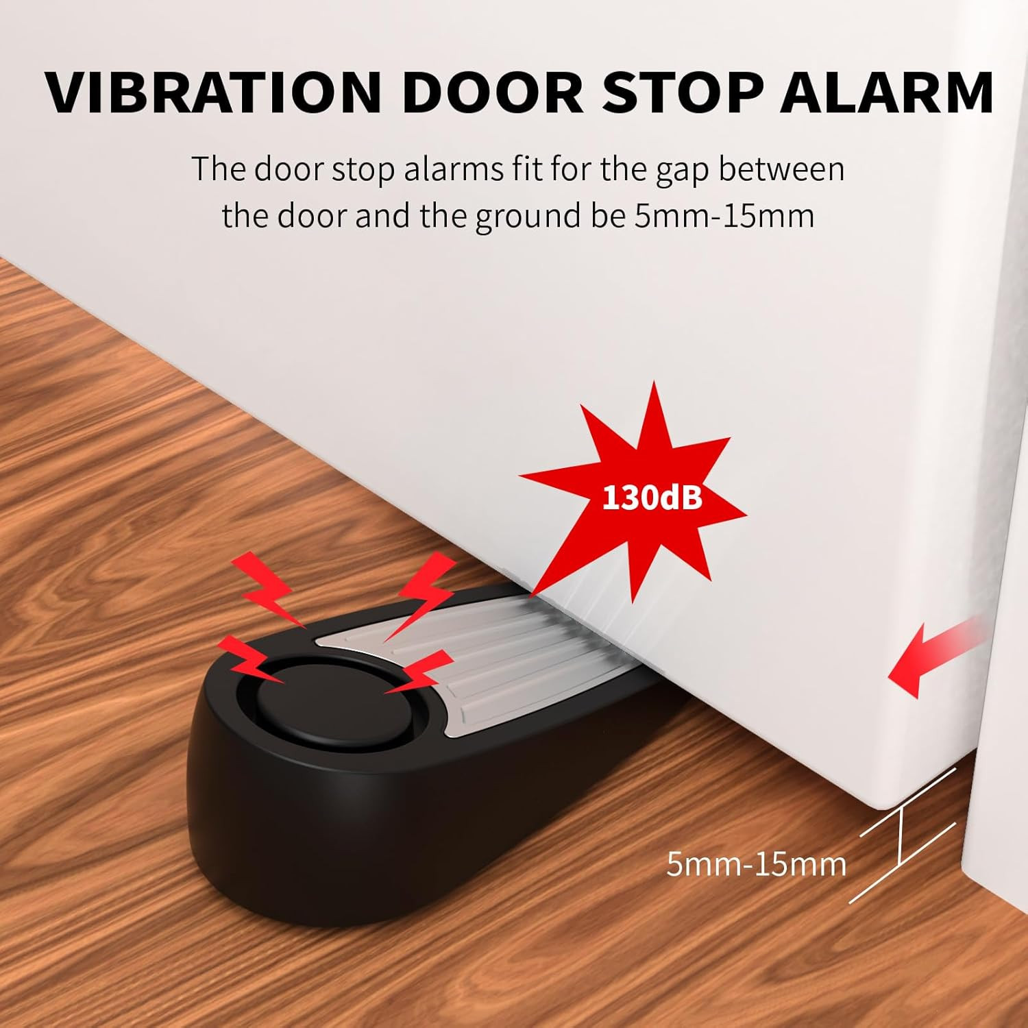 3 Pack Door Stop Alarm for House Bedroom Hotel 130Db Easy Operation Loud Clear S