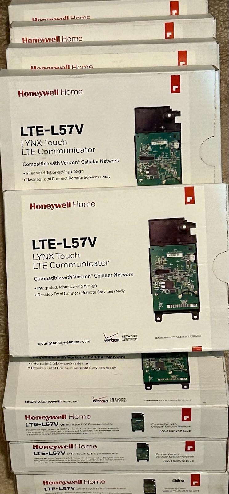 Honeywell LTE-L57V Verizon LTE Communicator Lynx Touch L5210 L7000 LOT OF 8! NEW