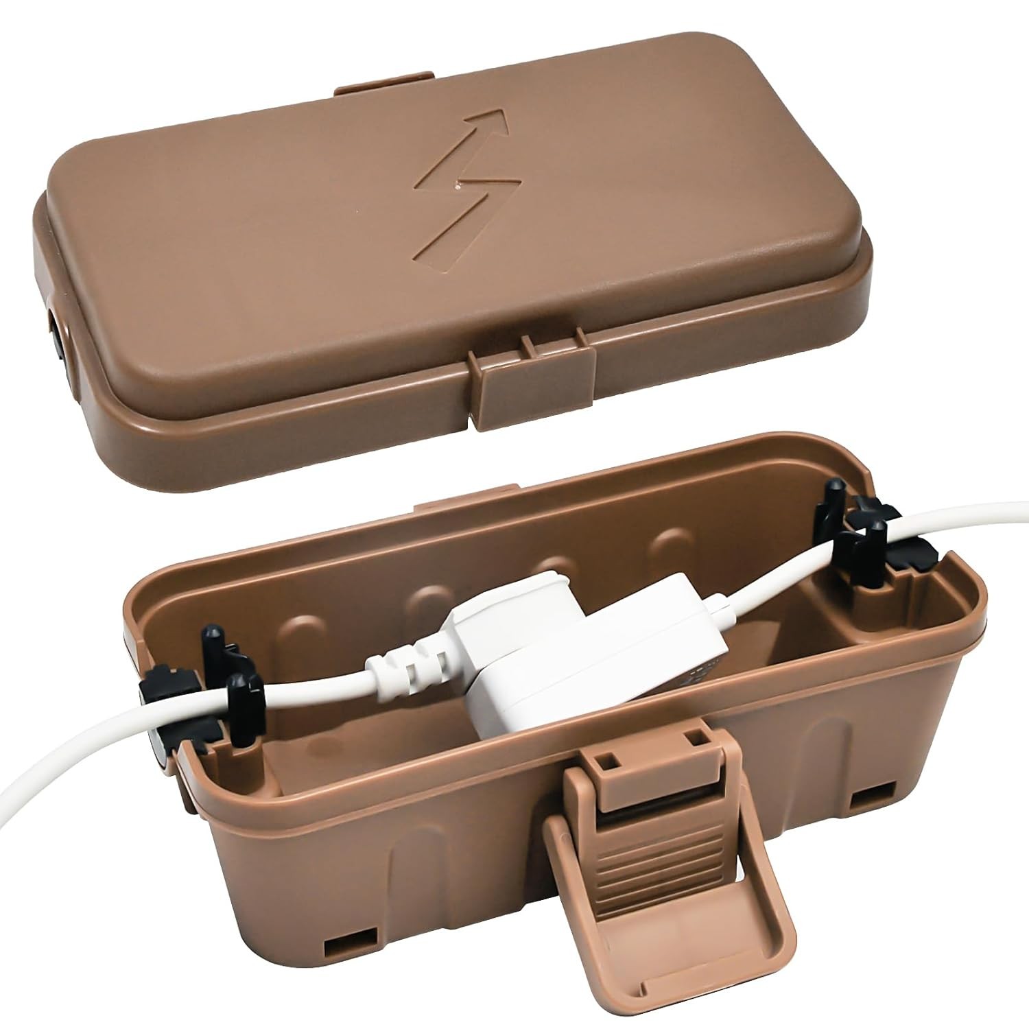Hrensaw Small Weatherproof Electrical Connection Box(6 x 3.5 x Small, Brown