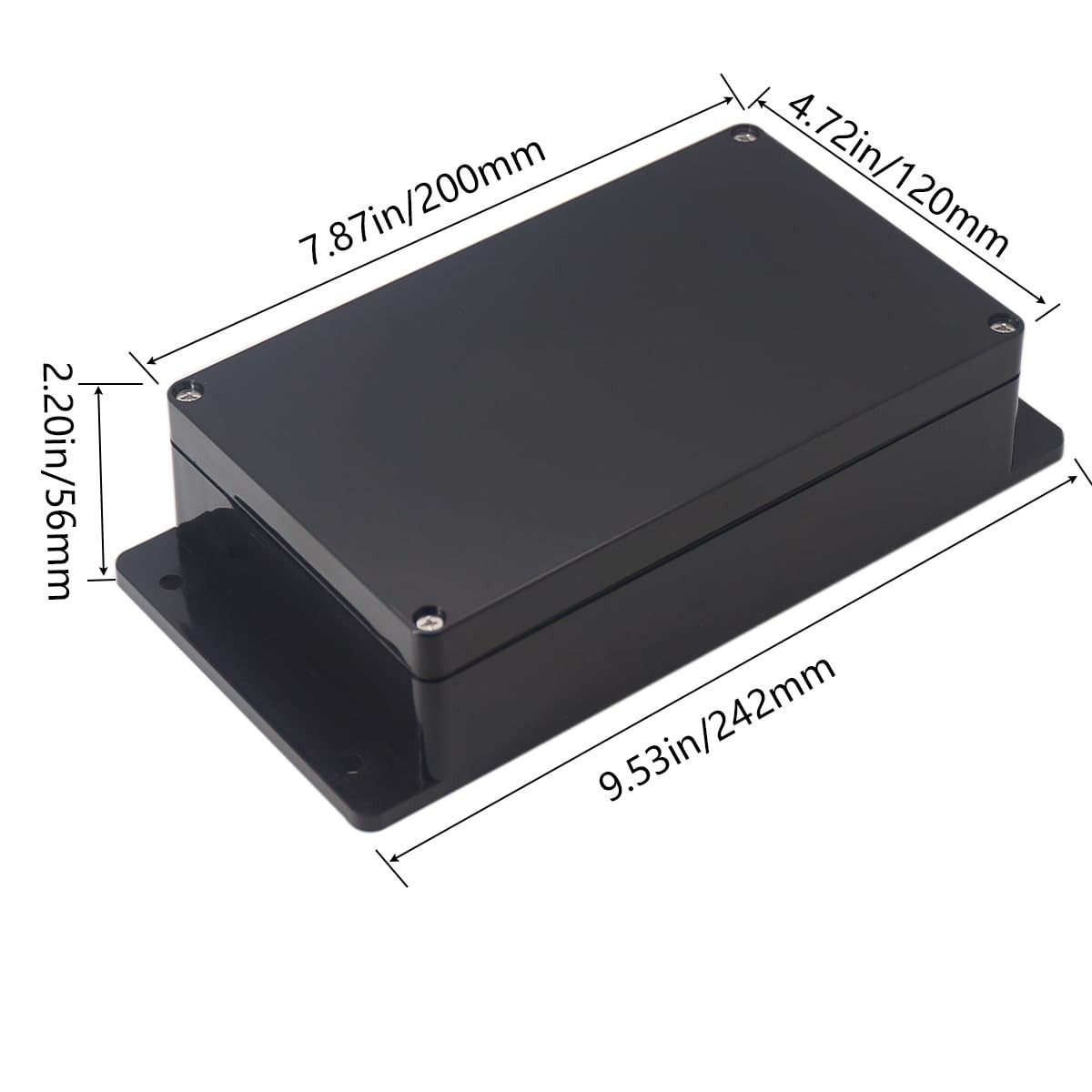 Otdorpatio Junction Box IP65 Waterproof 7.87″x4.72″x2.2″, Fixed Ear Design