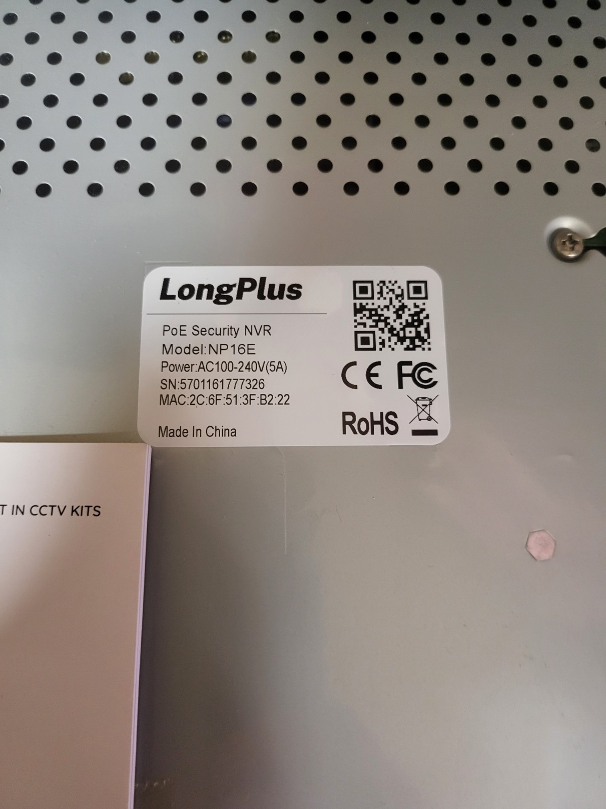 LongPlus 4K PoE Security (8)Camera System, 12MP H.265+ 16CH NVR with 4TB Hhd