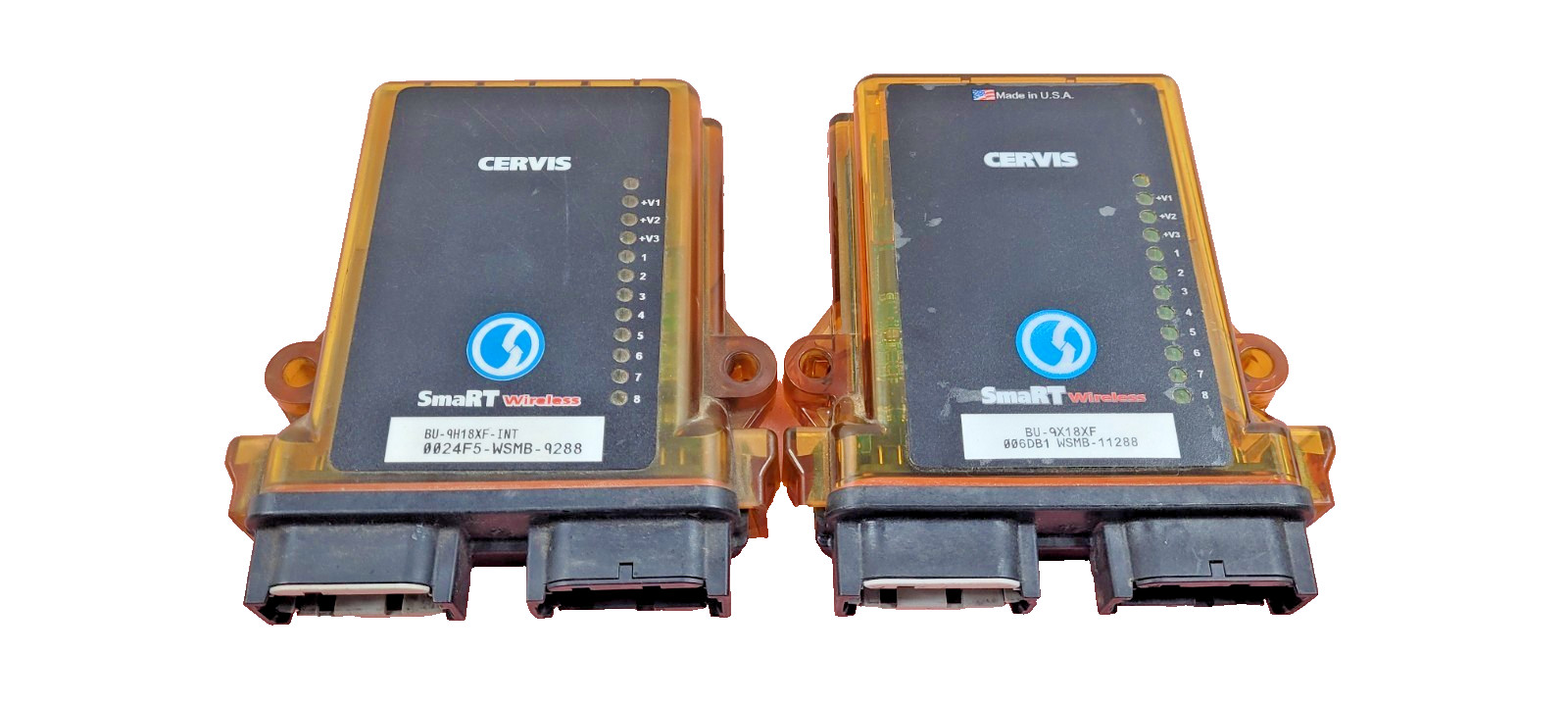 (QTY. 2) Cervis Wireless SmaRT Receiver Base Unit BU-9H18XF-INT and BU-9X18XF