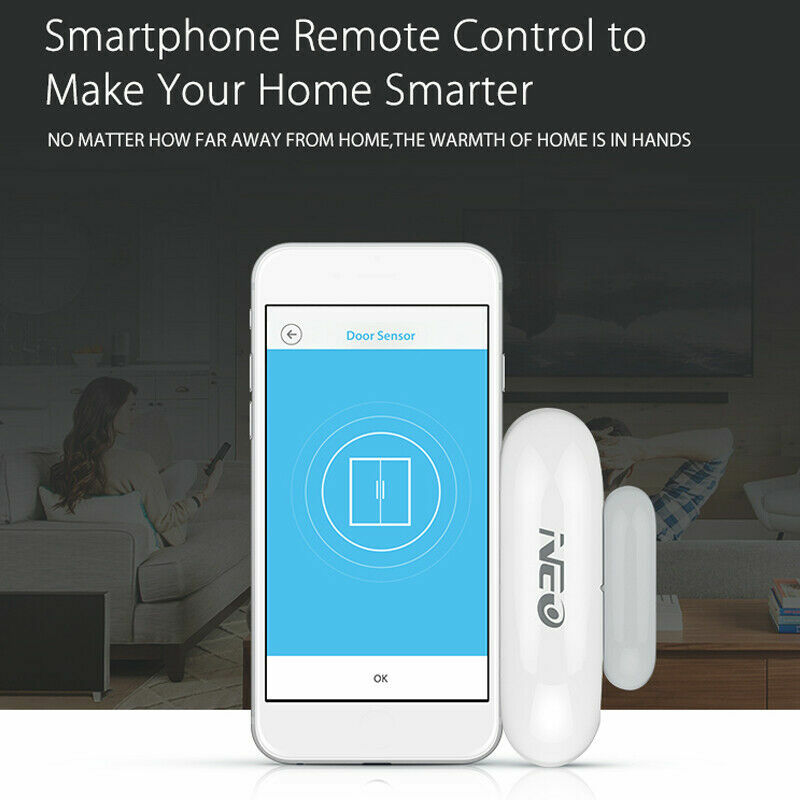WIFI Safe Door Window Sensor Wireless Remote Control Home Alarm Security Smart