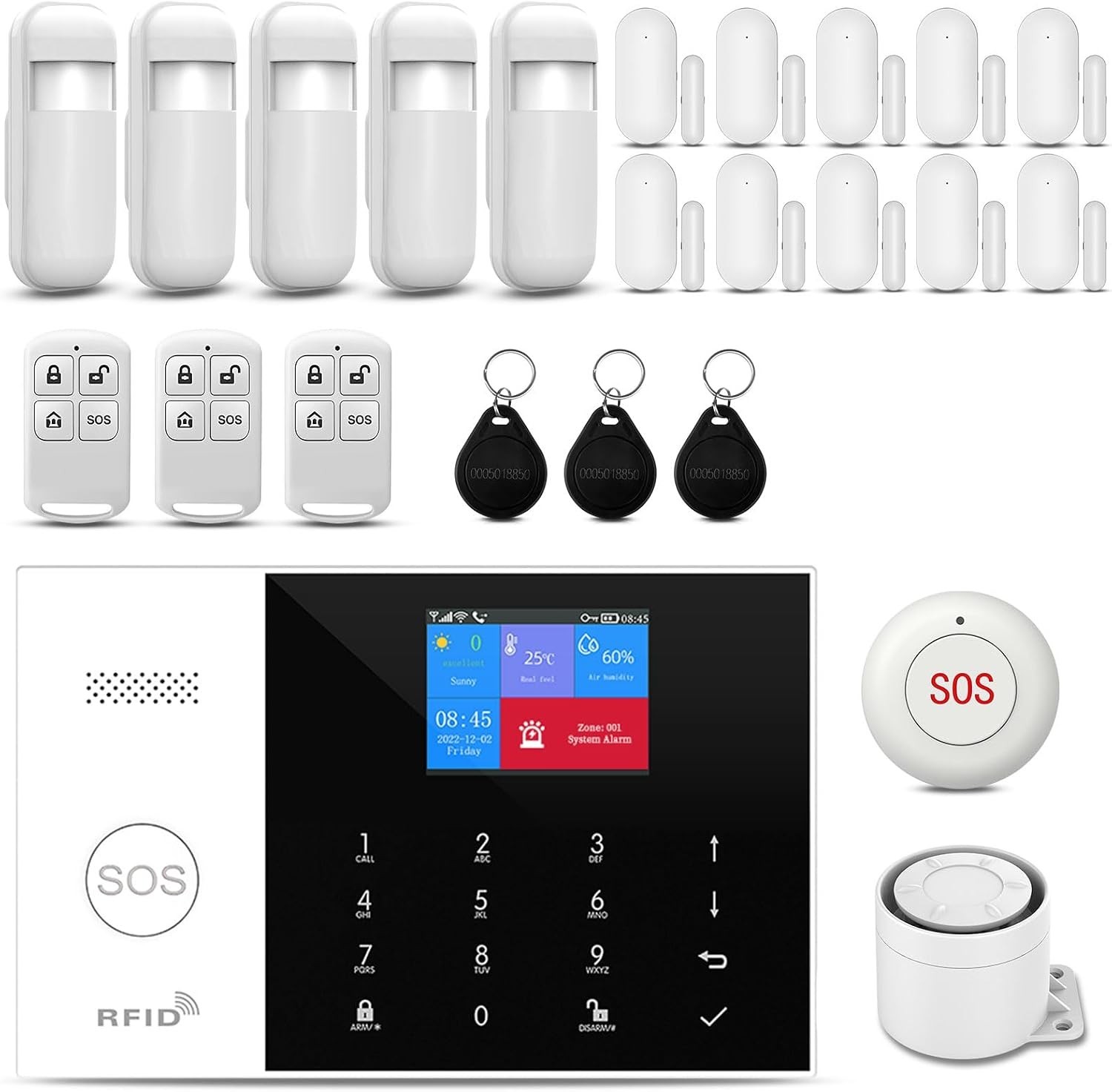 Comprehensive 2025 Wireless Security Alarm – 120dB Alerts, Mobile Control