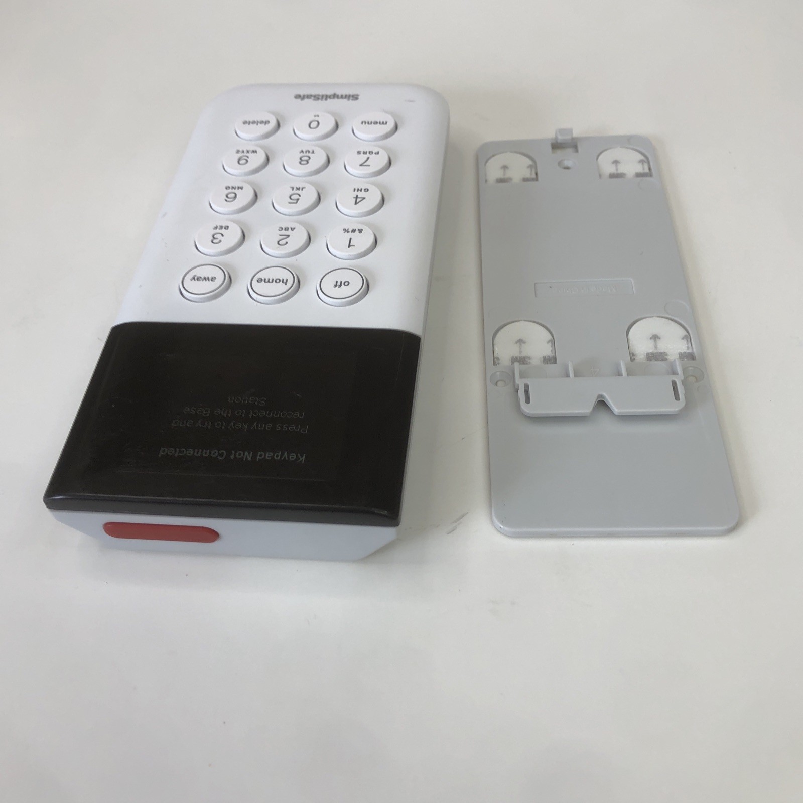 SimpliSafe SSKP3 Wireless Keypad Remote for Home Security System GENUINE White