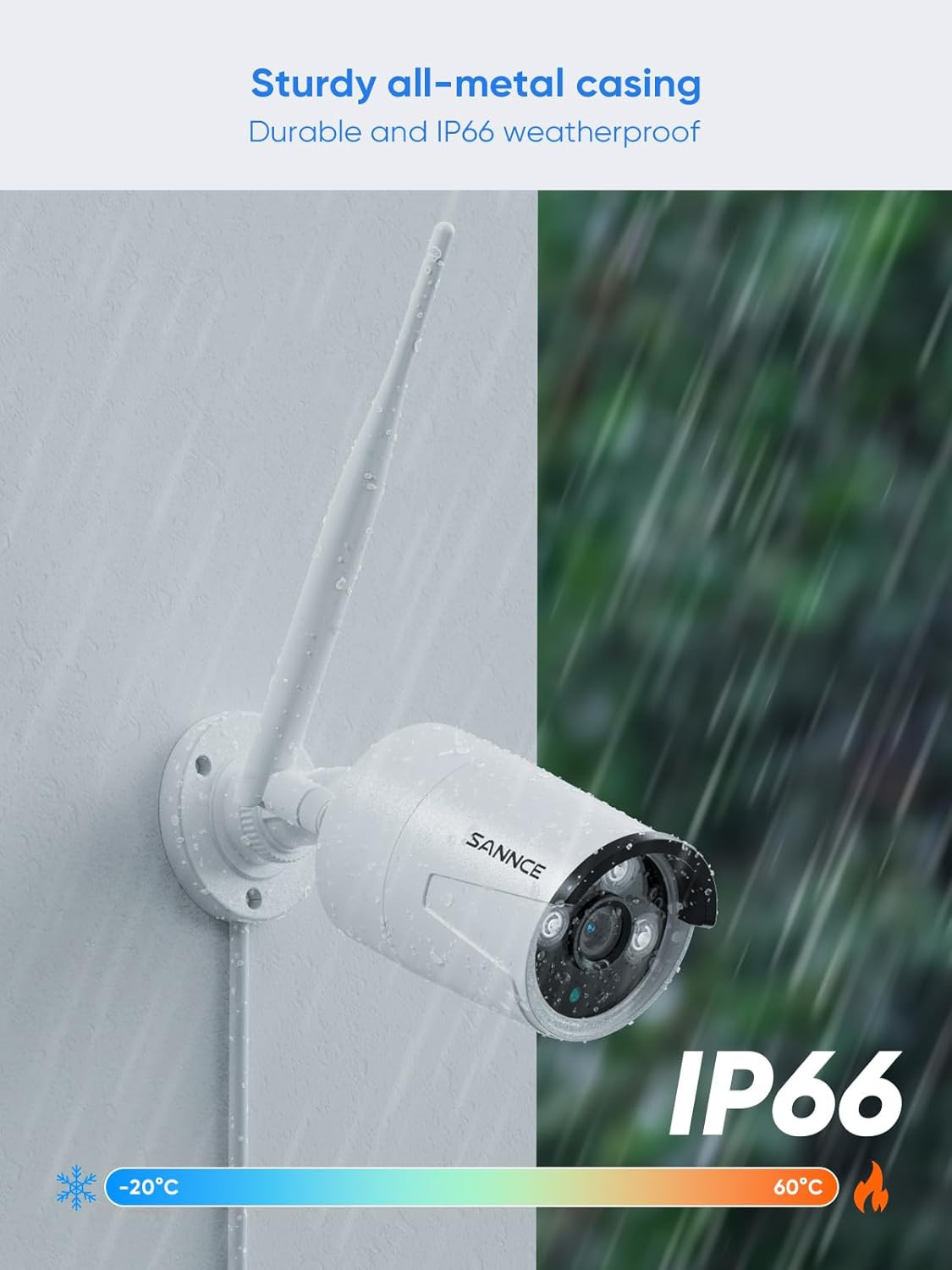 10CH 5MP Wireless NVR Security Camera System with 1TB HDD 4Pcs 5MP Outdoor Indoo