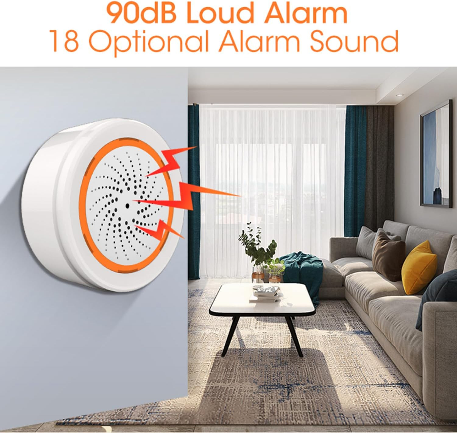 Zigbee Smart Siren Alarm: Wireless Alarm for Security & Automation, App Control,