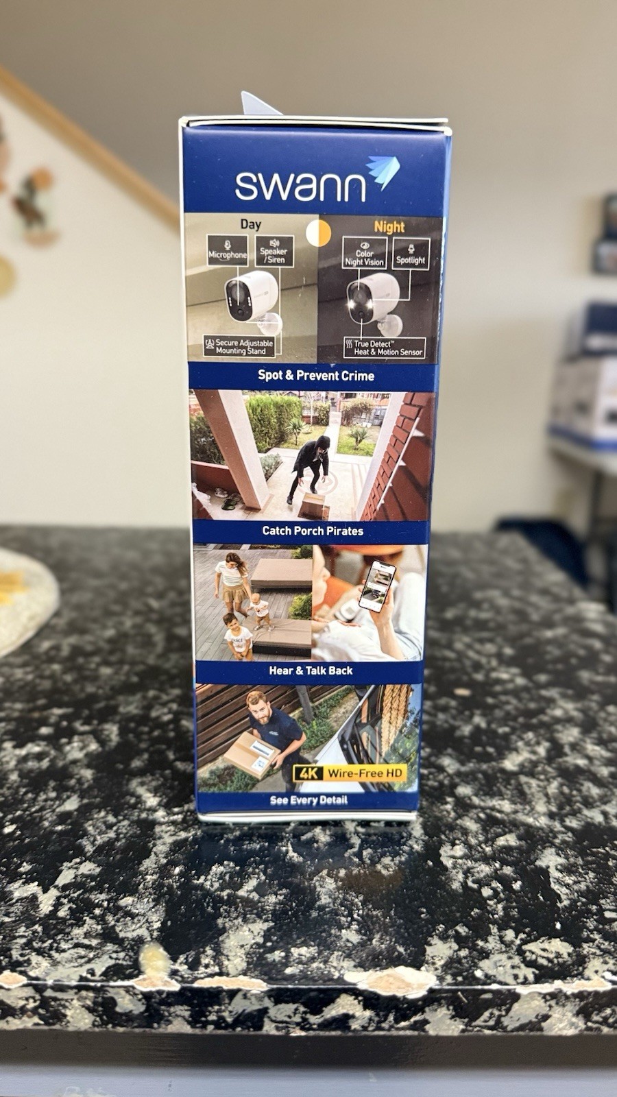 Sealed | Swann | Xtreem4K | Security Camera | Wire Free | 32 GB Micro SD