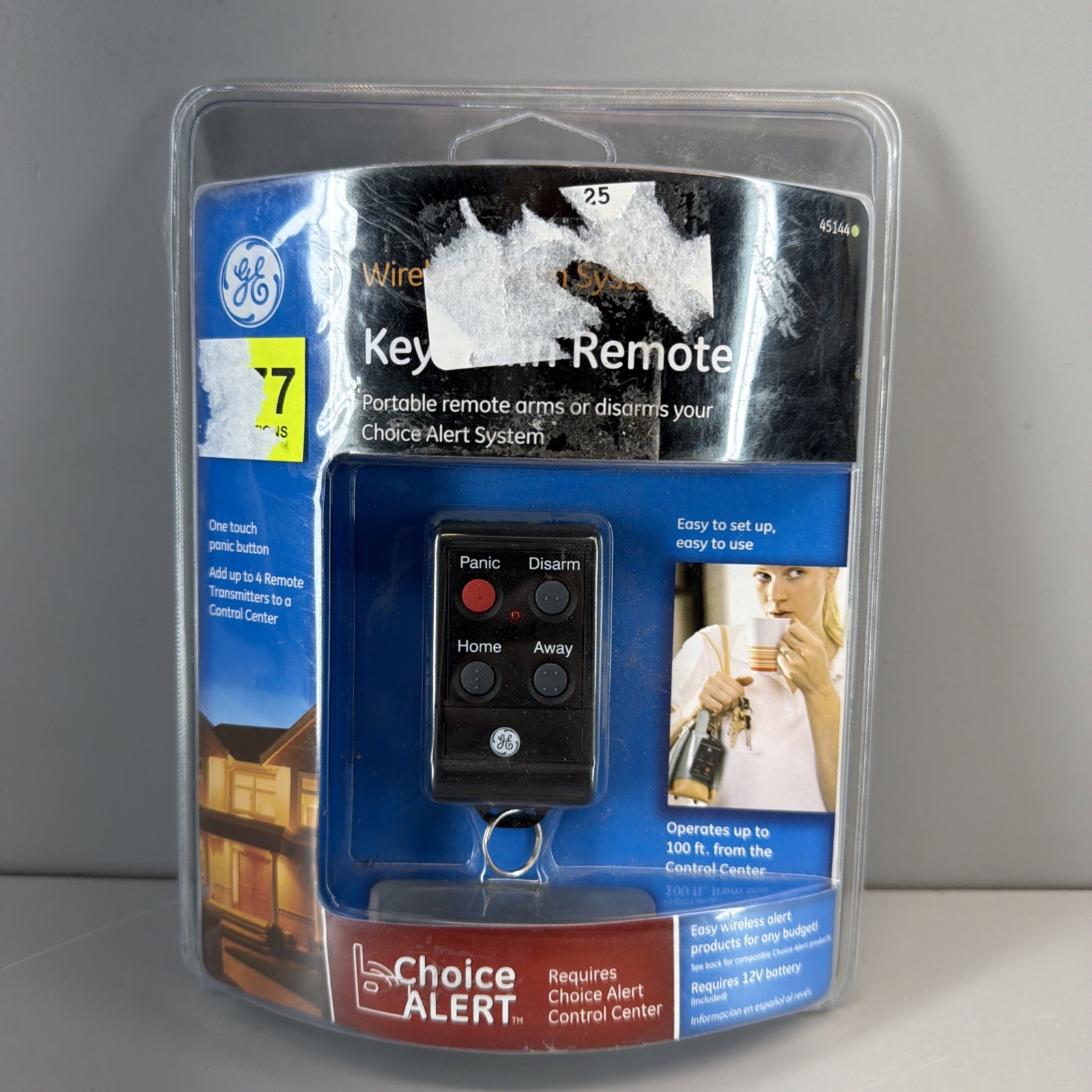 Wireless Alarm System Keychain Remote Home House GE Choice Alert Alarm New 45144