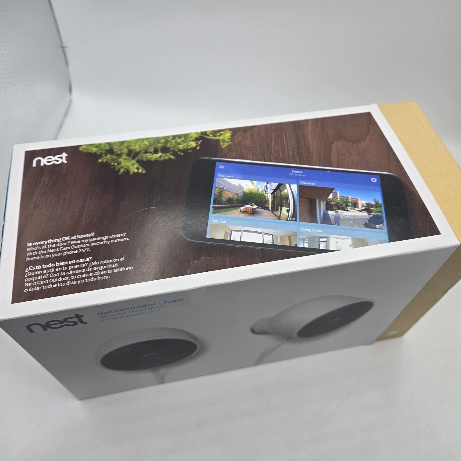 New Open Box Nest Cam Outdoor 1st Gen A0033 NC2100ES 2-Pack | NIB