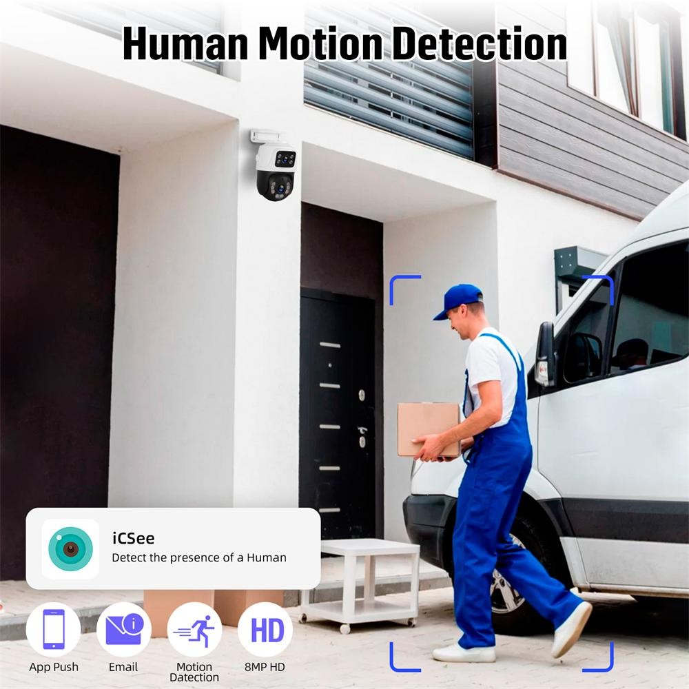 6MP 8 Channel PoE NVR Security Camera Kit Motion Alert Outdoor IP Surveillance