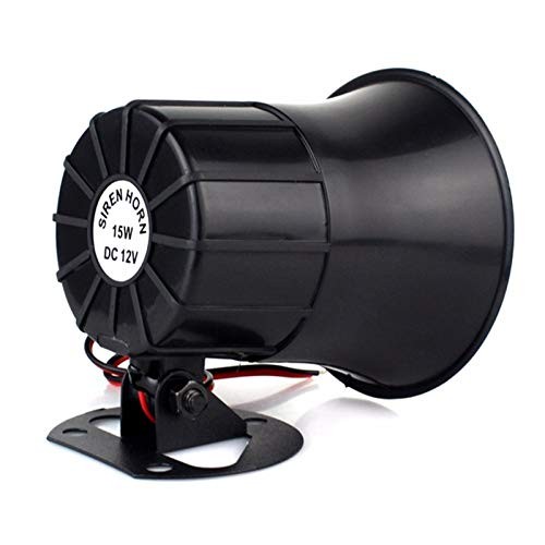 Sirena De Alarma Con Cable 15W Dc 6 A 12V Sirena De Seguridad Con Soporte Par…