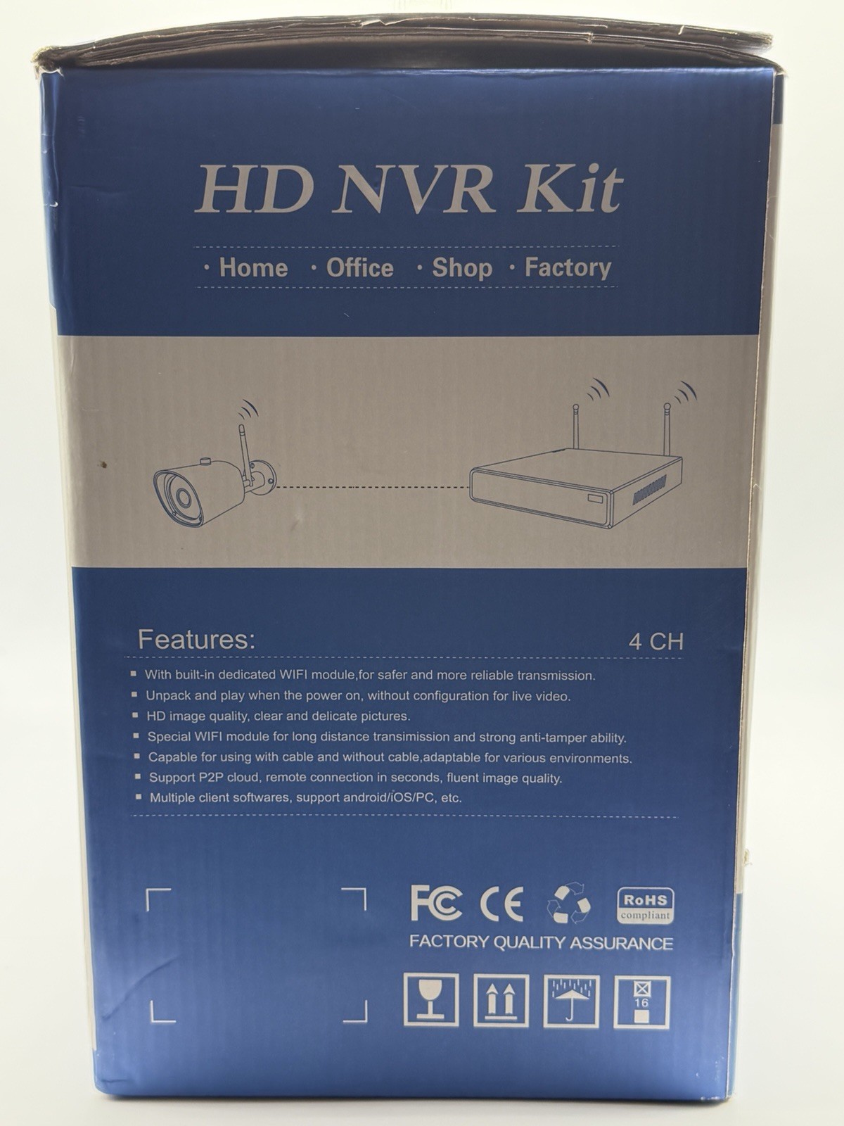 HD NVR Kit Wireless Security 1080P Camera System 2 TB New