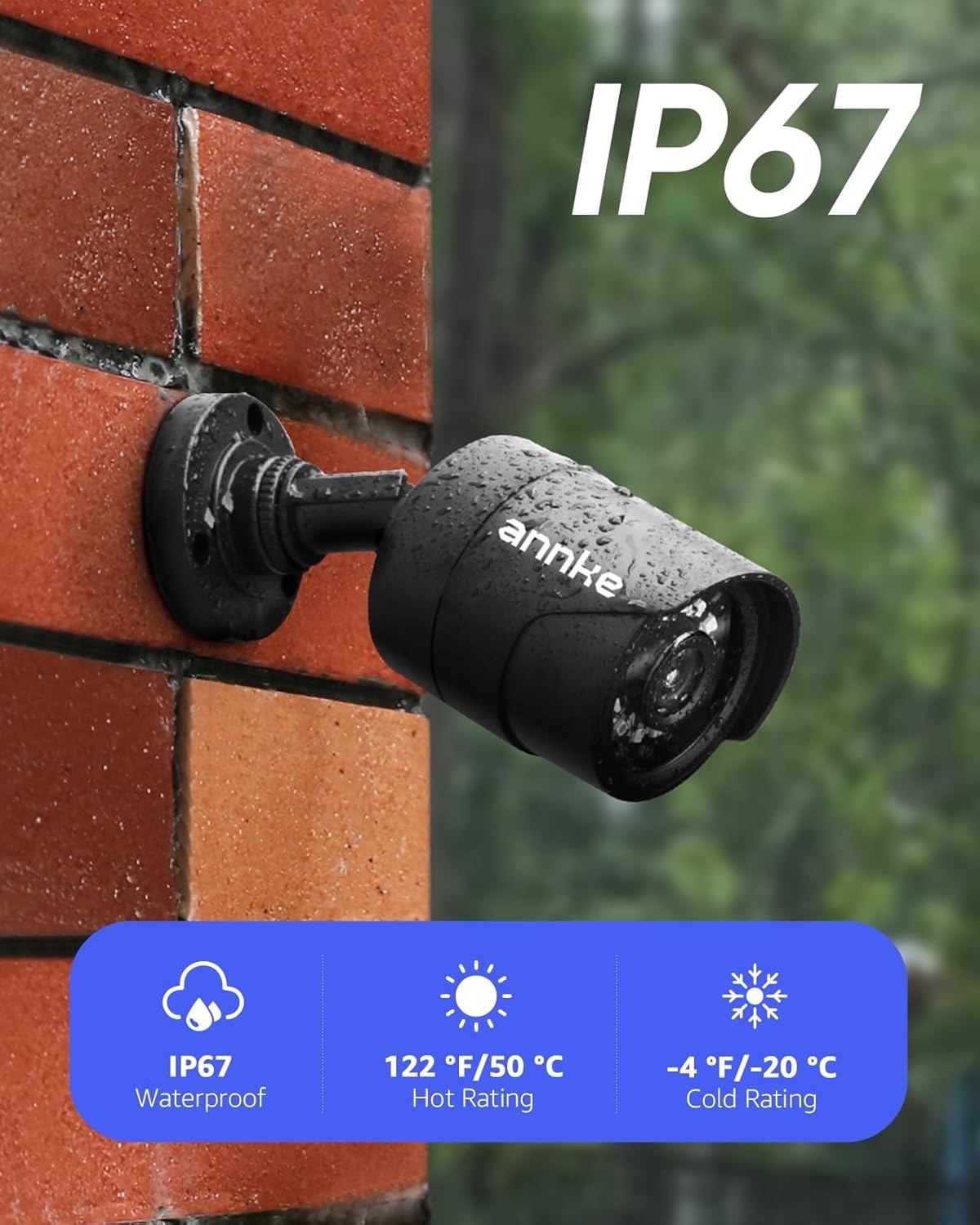 ANNKE Home Security Surveillance Camera 1080p 4IN1 CCTV Add-On – Black – E200