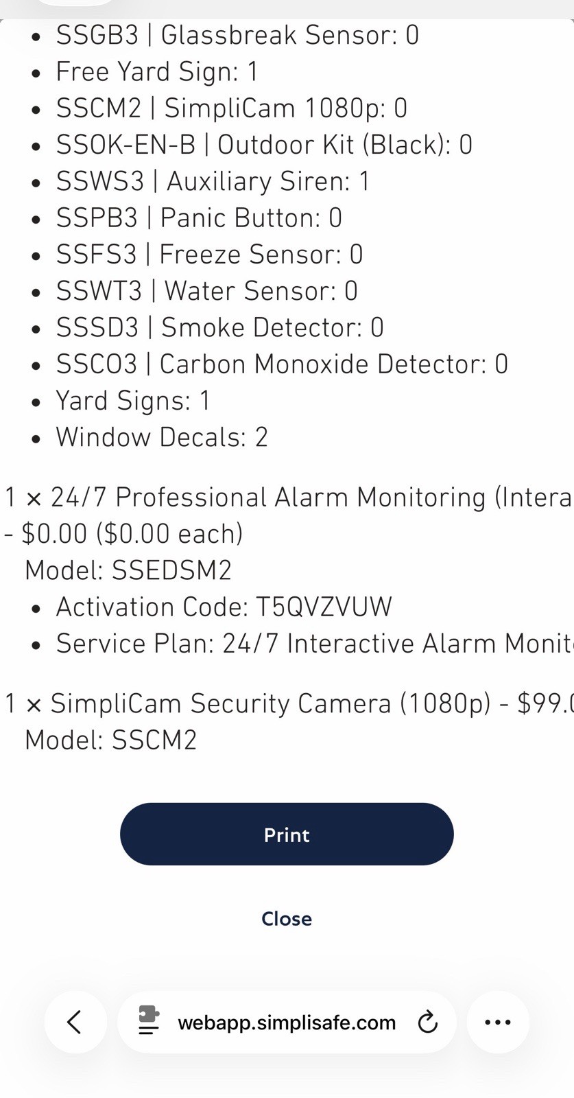 SimpliSafe Gen 3 custom 16-Piece Home Security System Lot-Brand New+30 Day Trial