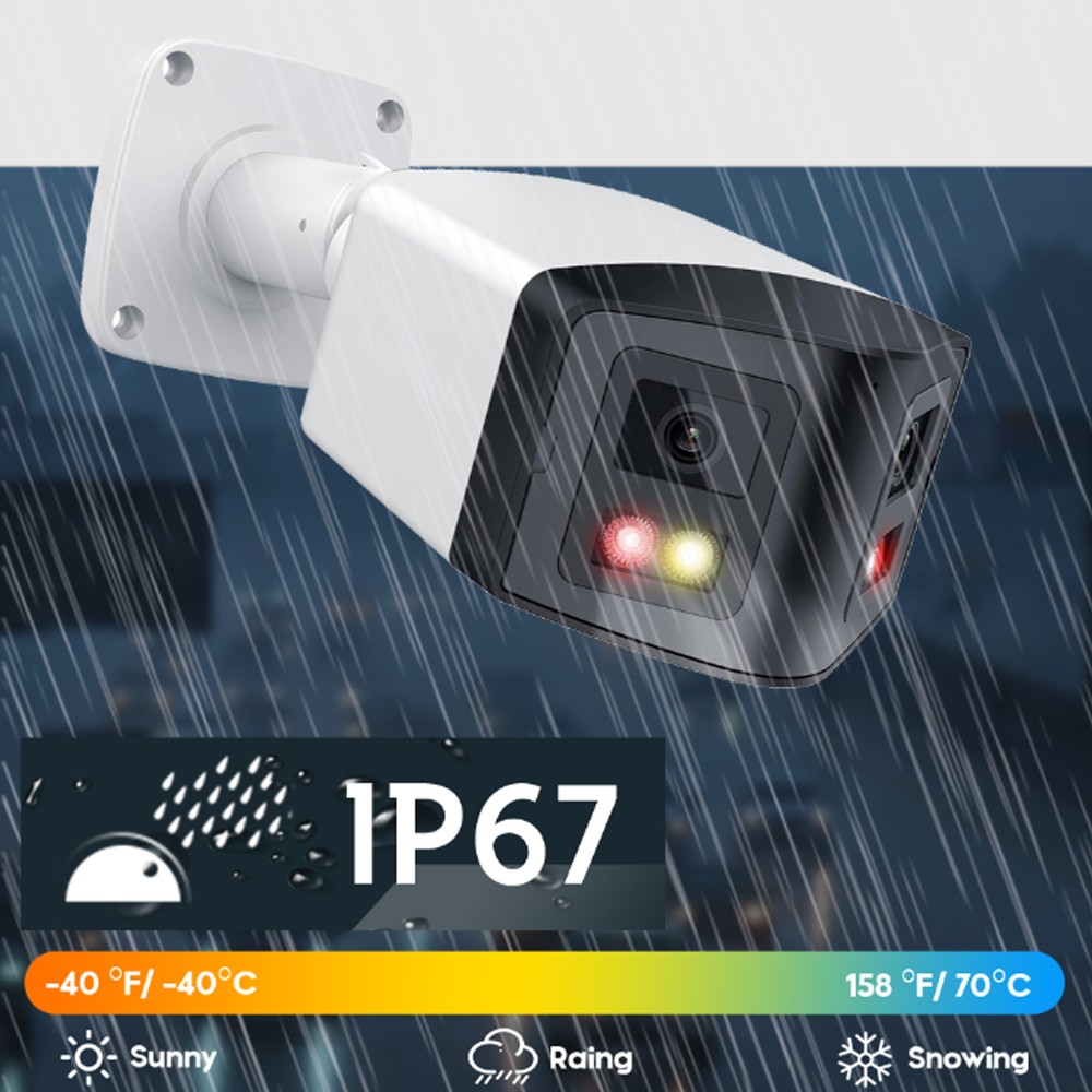 Vikylin 8CH NVR 4K POE 180° Dual Lens Security IP Camera System 2 Way Audio Lot
