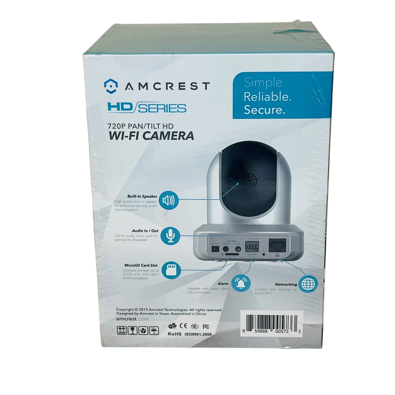 Amcrest IPM-721S 720P WiFi Wireless IP IR Security Camera System HD, Silver NEW