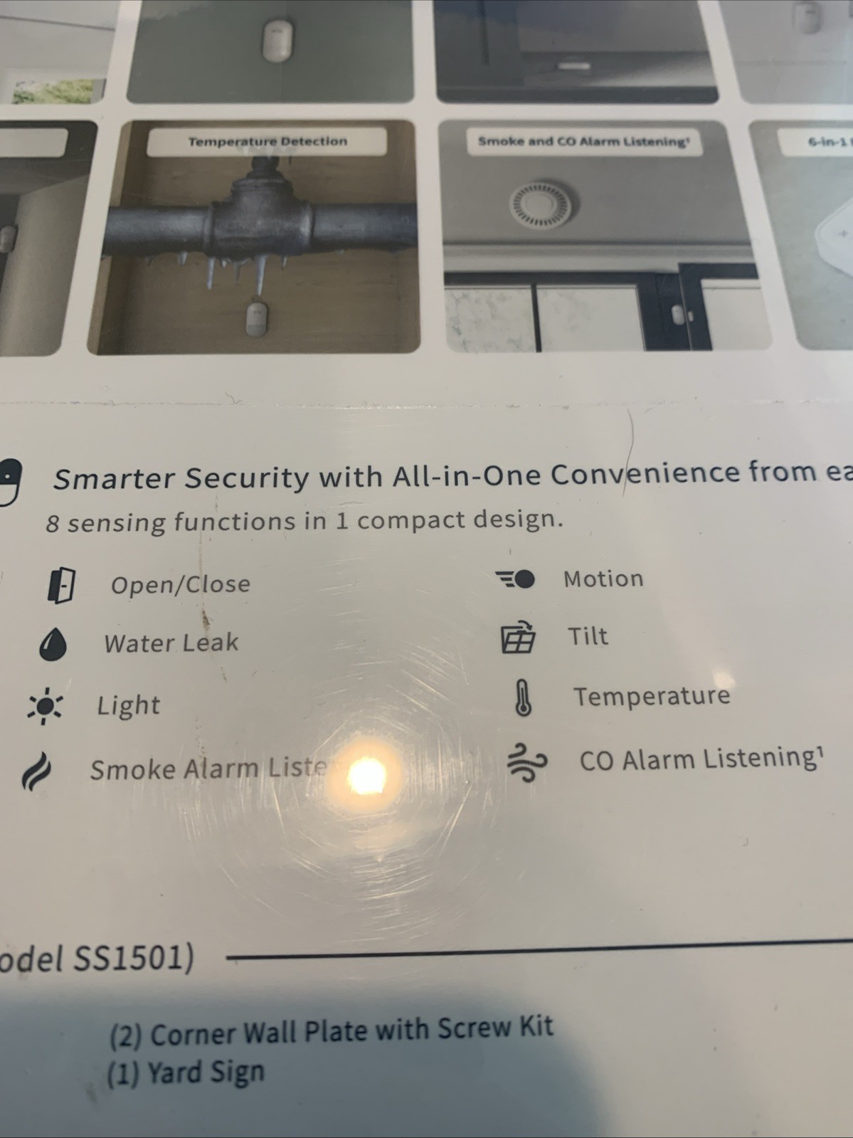 Sealed Arlo Home Security System with Wired Keypad Sensor Hub, 5 8-in-1 Sensors