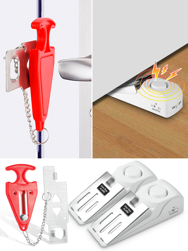 KERUI Security Door Stop Alarm 120DB Hotel Home Portable Security Safety Tools