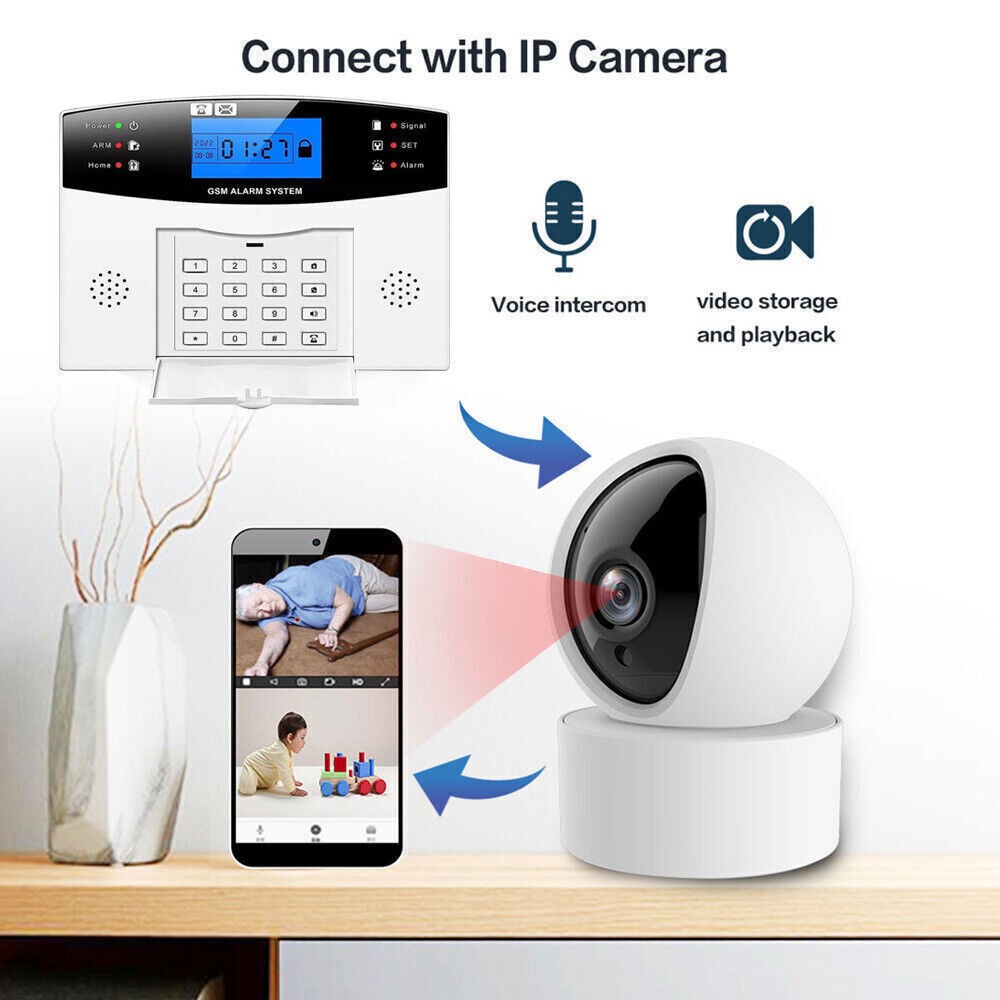 L25 WiFi+US 4G Wireless Office Home Security Alarm System+Alexa+Google+TUYA APP