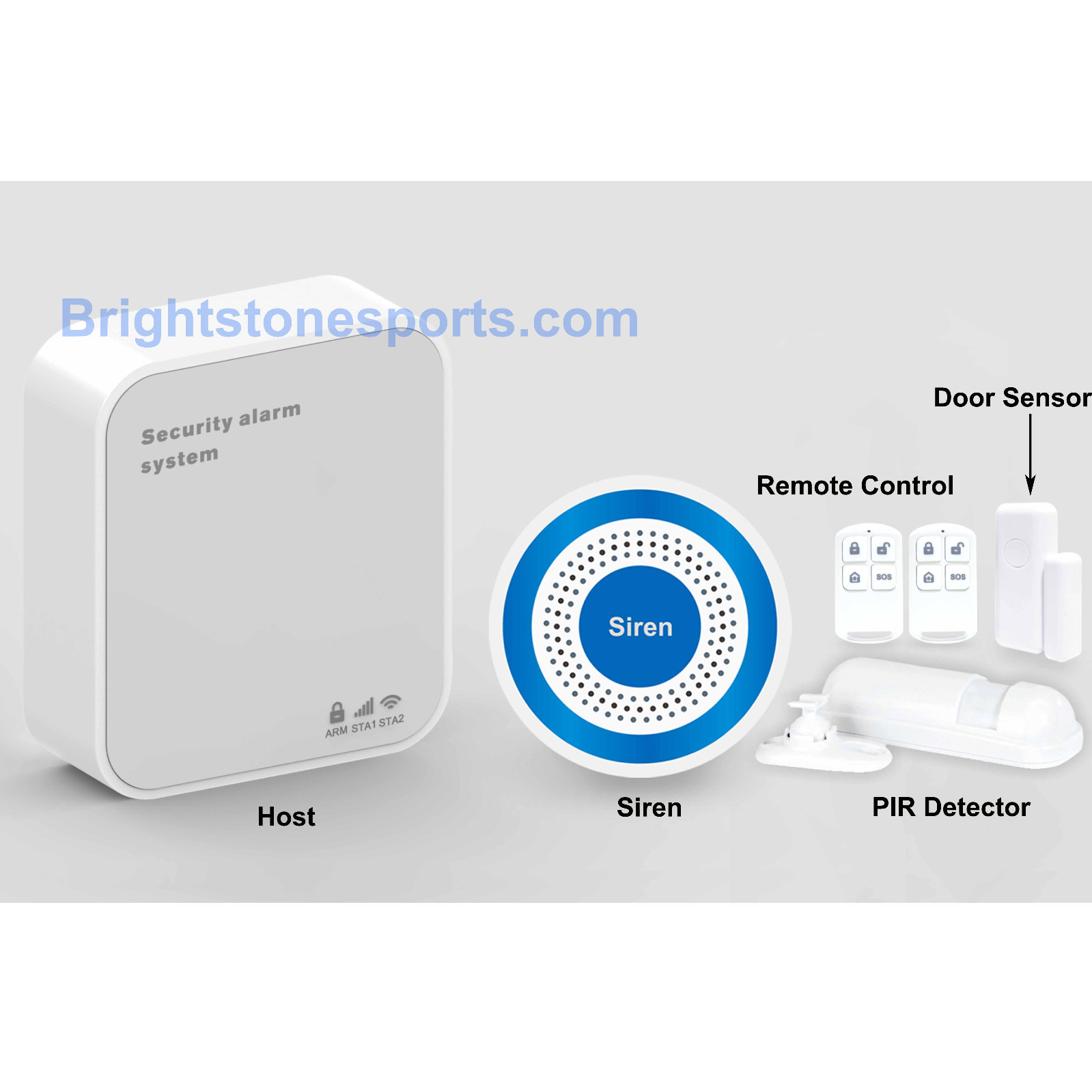 Wireless GSM WIFI Home Security Alarm System, Mobile APP, Infrared Detector
