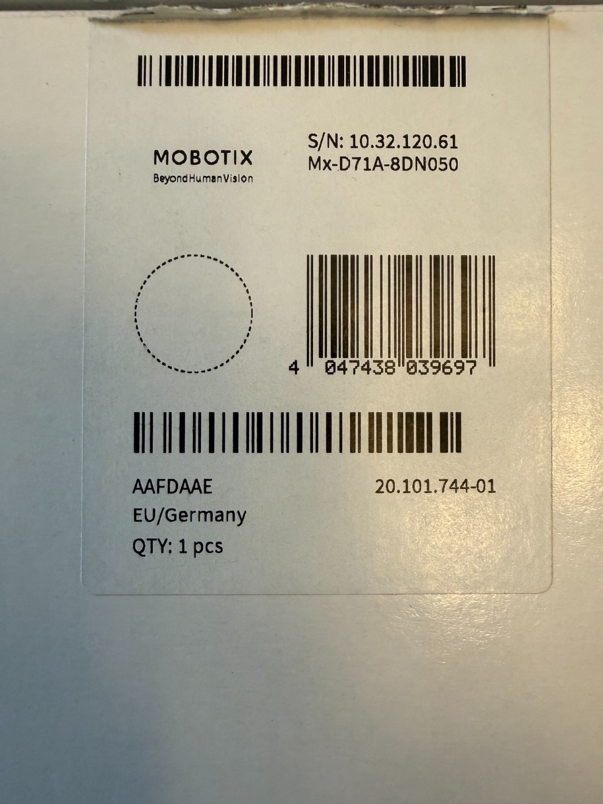 MOBOTIX – D71A Outdoor Complete Camera 4K – 95° Mx-D71A-8DN050 – *OPEN BOX*