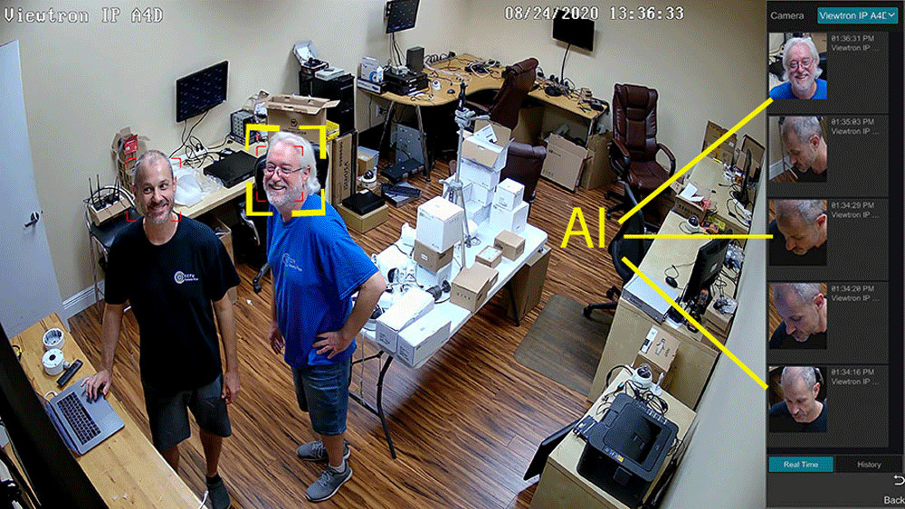 5MP SONY starlight AI IP H.265+ Compression Bin PoE Network Security Camera
