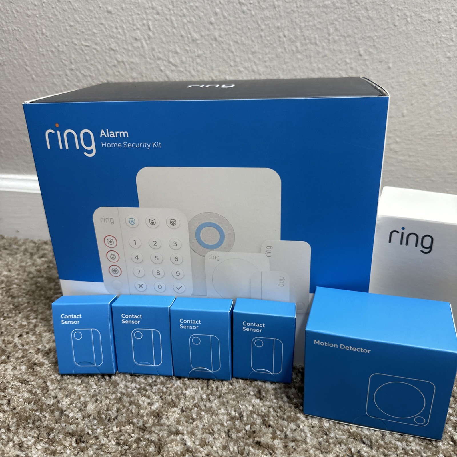 Ring Alarm 14 Piece Kit 2nd Generation Home Security System – White OPEN BOX