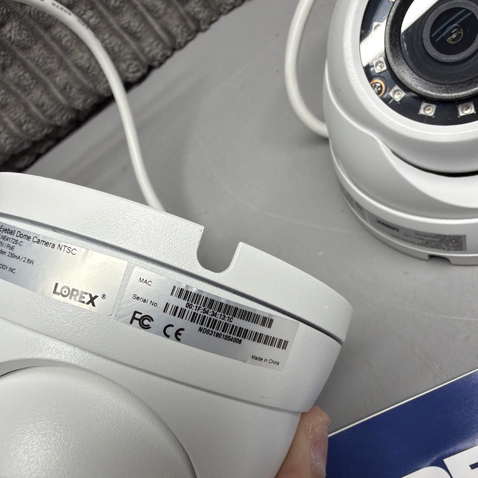 Lorex LNE4172S-C 4MP HD IP IR Eyeball Dome Camera White Lot Of 2 New Open Box