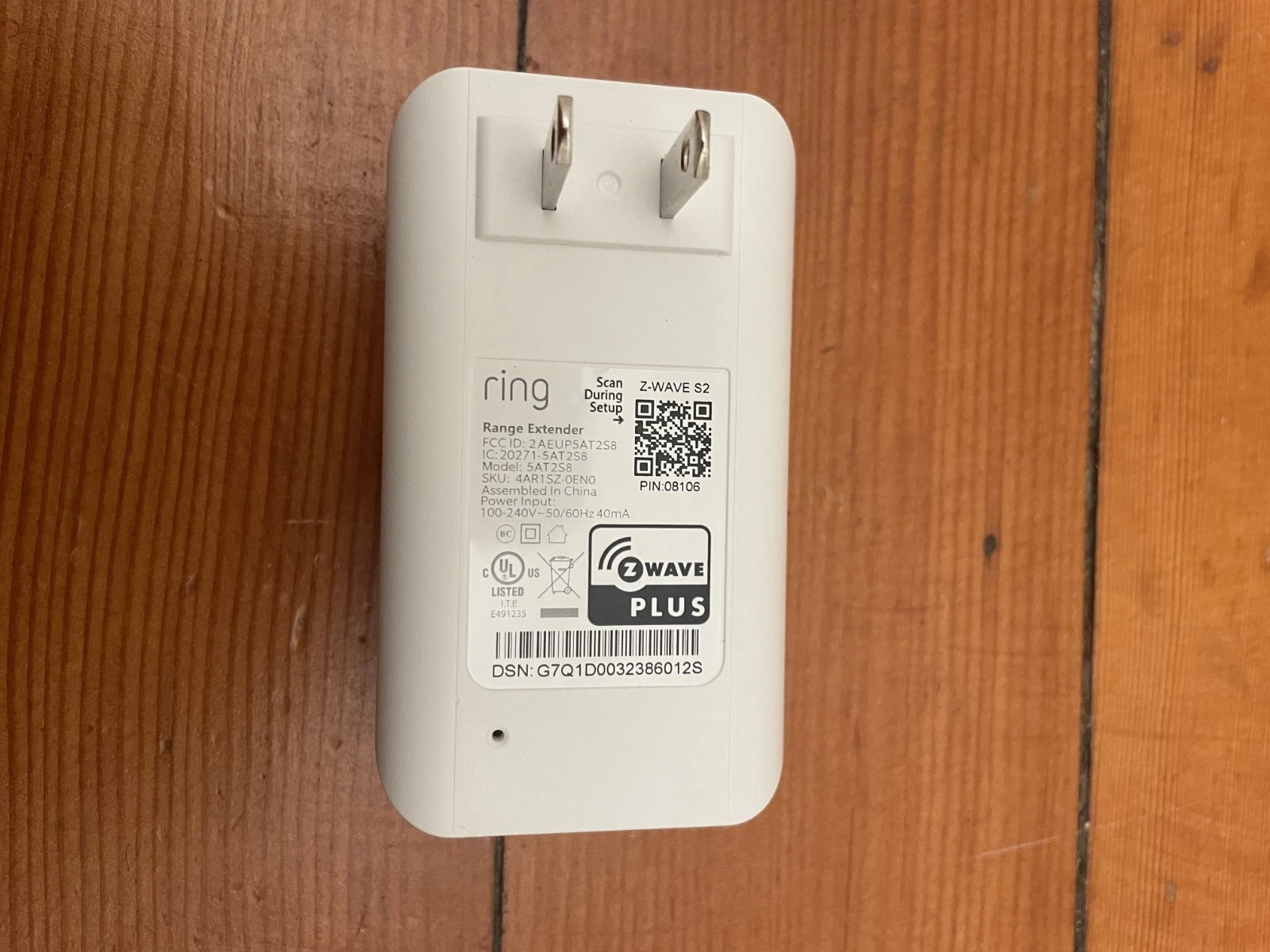 Ring Home Alarm Range Extender (2nd Generation) – White EUC