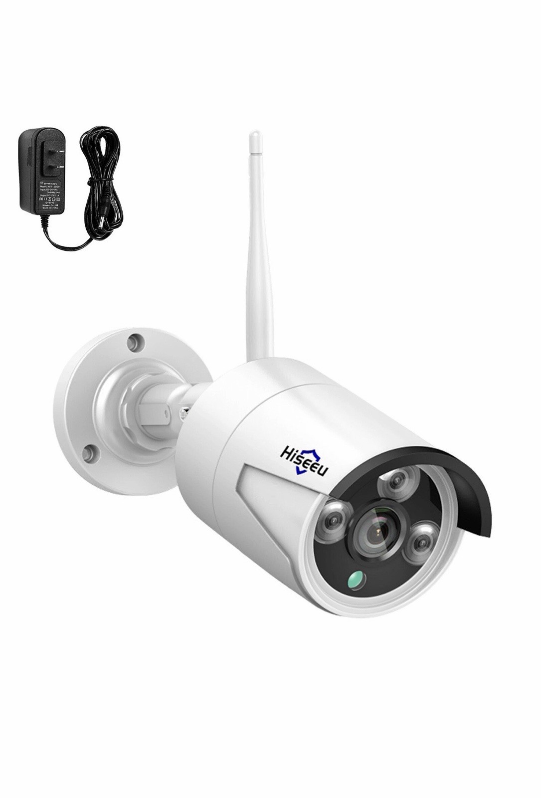 Hiseeu 5MP Bullet WiFi Security Camera Addon NVR System One Way Audio Camera
